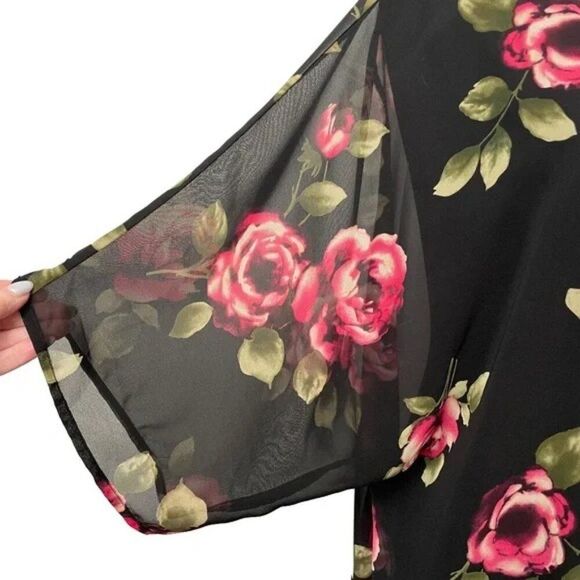 FOREVER 21 Floral Kimono Coverup - Picture 7 of 7